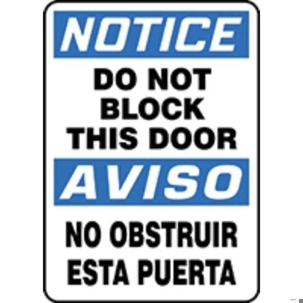 Accuform BILINGUAL OSHA NOTICE Safety Sign DO SBMABR827XP - main